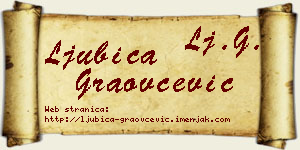 Ljubica Graovčević vizit kartica